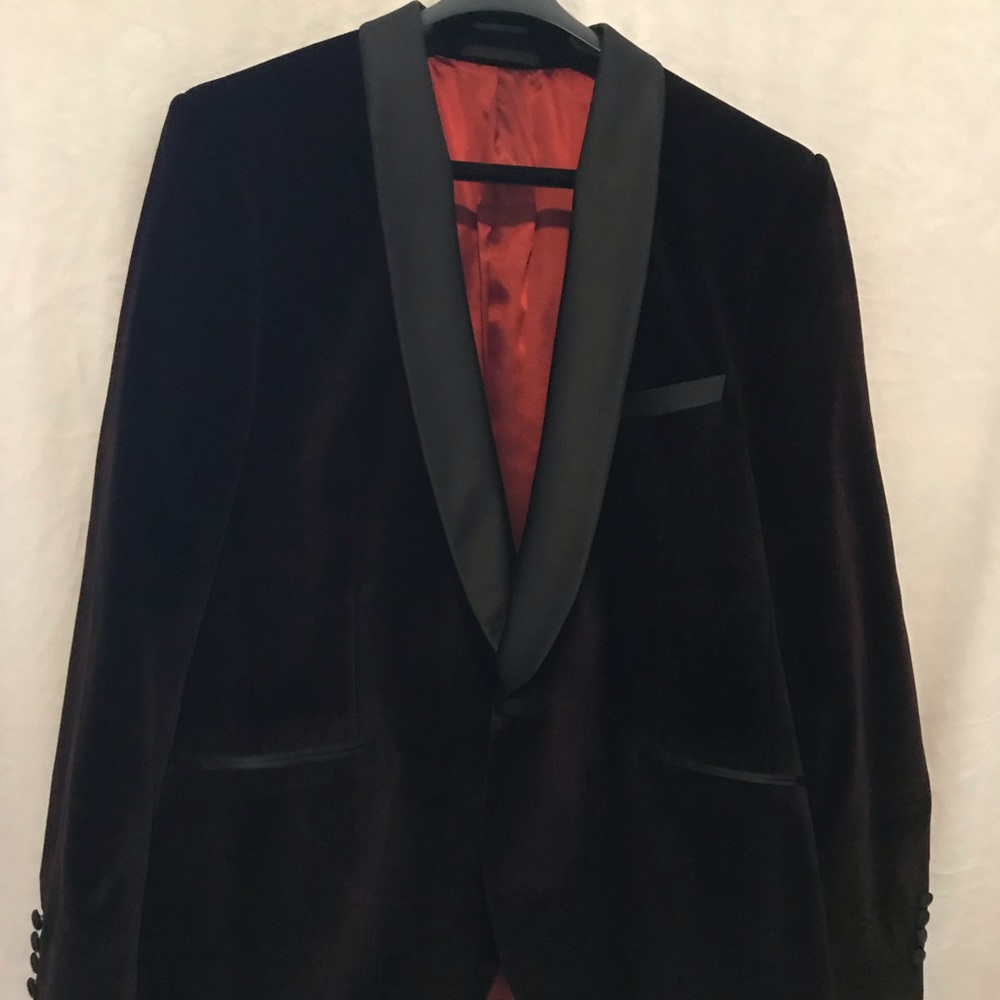 Sports jacket 100%cotton ruby/wine